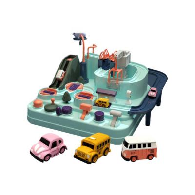 China Slot Toy Educational Kids Adventure Racing Truck Toys Car Parking Lot Toys for sale