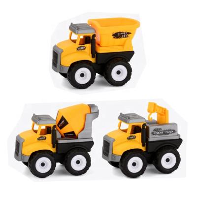 China Friction Toy High Quality Mini Truck Crane F/P Dump Truck Toy Birthday Gift Kids Toys Car for sale