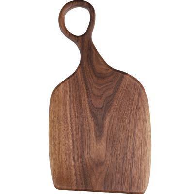 China Viable Creative Irregular Couples Set Black Walnut Steak Fruitboard Breadboard for sale