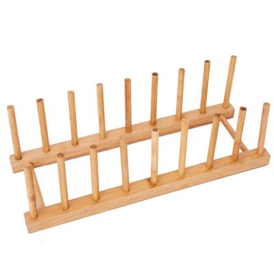 China Environmental Sustainability Ableware's New Quality Bamboo End Drain Rack Dish Drain Rack for sale