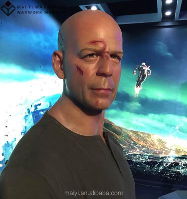 China China Celebrity Bruce Willis Life Size Wax Statues for sale