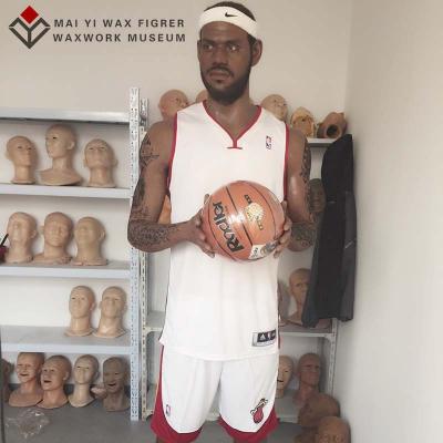 China China Realistic Statue of Basketball Star Lebron James Silicone Wax Figure for sale