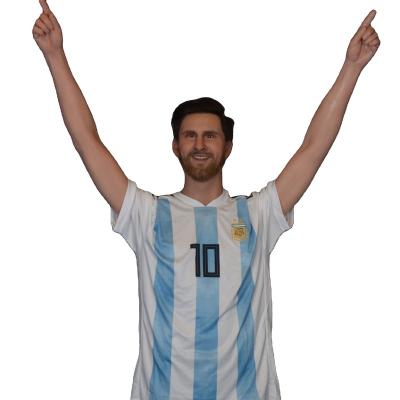 China Europe Simulated Lionel Messi Action Custom Wax Figure for sale