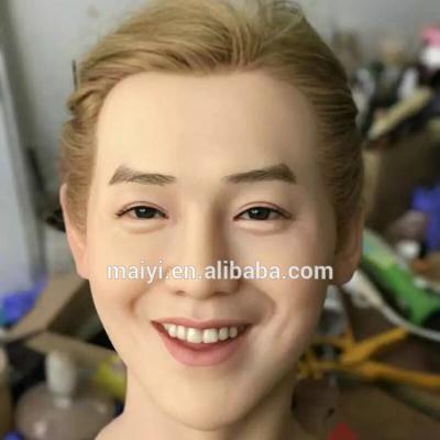 China Europe realistic sculpture men female star chinese famous cool statue for celebrity wax silicone statues museum for sale