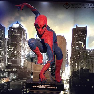 China 2015 Europe Hot Sale Realistic Resin Spider-Man Life Size Statue for sale