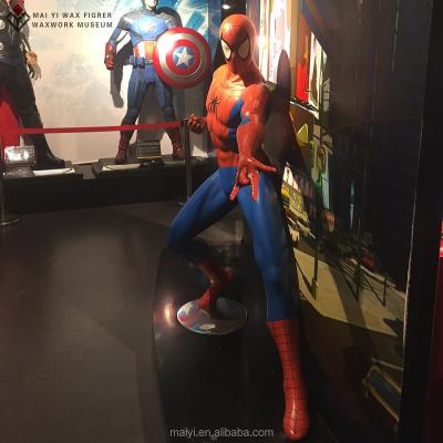 China China Spider Man Animation Movie Wax Figure Silicone Statue for sale