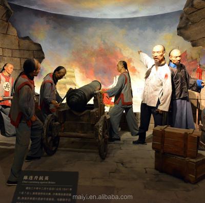 China China Life like folk museum wax figures for scene recovery for sale