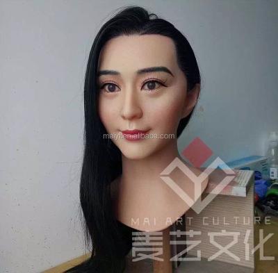 China bingbingfan Europe sculpture lifelike Chinese women female star statue for celebrity wax silicone statues museum for sale