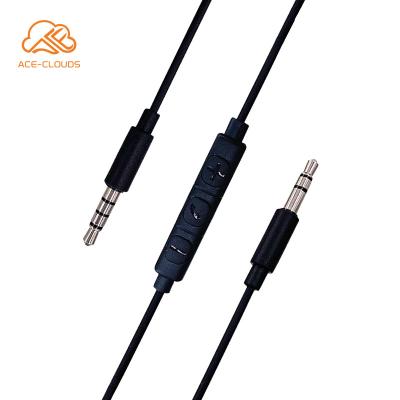 China 3.5mm Earphone Jack Audio Cable with MIC and Volume Control for Gaming Headphones Headsets with Xbox P4P Replacement Cord for sale