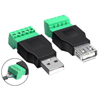 Cina LAPTOP USB2.0 Male or Female to 5Pin Adapter Converter Connector Solderless USB Adapter in vendita