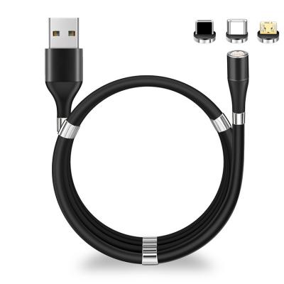 China Hot Selling 3 MP3/MP4 Player 3 in 1 SuperCalla USB Magnetic Portable Self-winding Charging Data Cable For Smartphone zu verkaufen