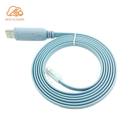 China COMPUTER RS232 USB To RJ45 Console Rollover Serial Cable With FTDI Chip For Cisoc Router zu verkaufen