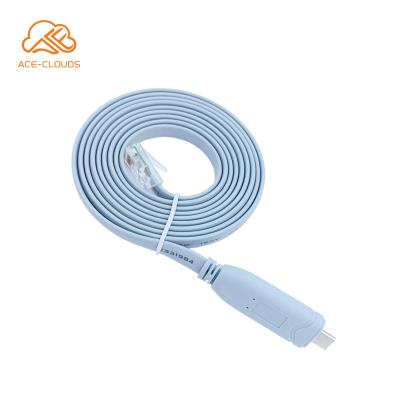 Chine Console USB C Chip RS232 PL2303 Rollover Cable To RJ45 Type Oxygen Free Copper For Router à vendre