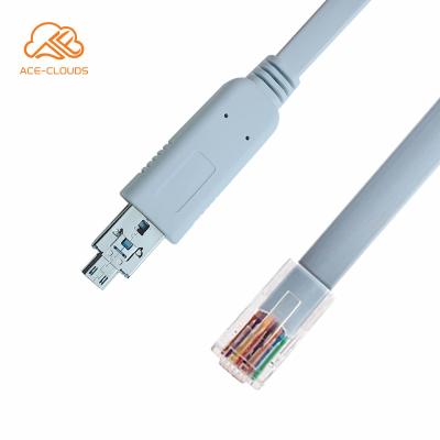 Chine Mobile Phone FTDI Chip 2 In 1 Micro USB RS232 Router RJ45 Console Serial Cable For Cisoc / Huawei Device à vendre