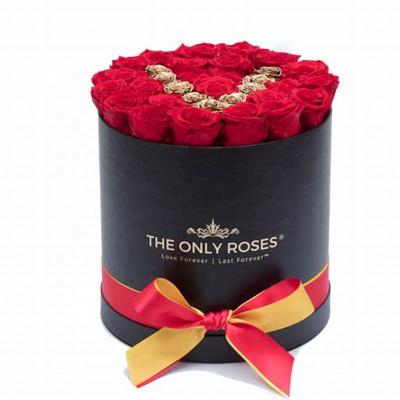 China Durable Luxury Flower Gift Box Eternal Rose Gift Box Preserved Natural Preserved Roses In Box for sale