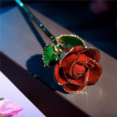 China New anniversary wholesale price gold-plated rose wedding gift lasting border hot gold-plated rose gold-plated Valentine's Day for sale