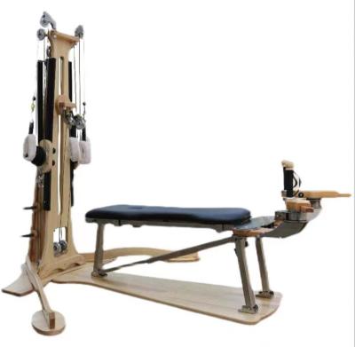 China Pilates Instrument Soft Cyclotron Equipment Wooden Spinal Yoga Machine Yoga Fitness Zen Pilates Bar for sale