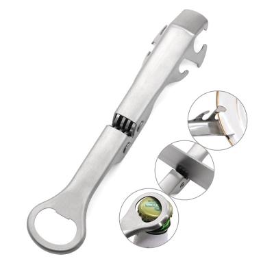 China High Quality Viable 3 in 1 Kitchen Multifunctional Stainless Steel Sharpener Bottle Opener Dish Holder for sale