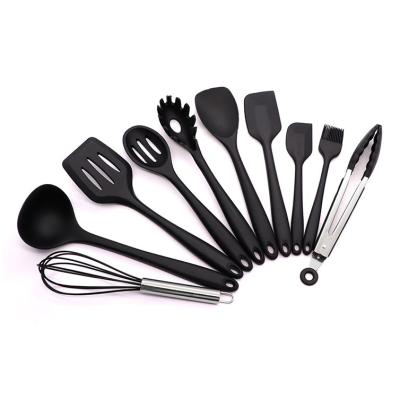 China KingForce 10 Pcs Cookware Viable Silicone Nonstick For Cookware Kitchen Utensil Heat Resistant Kit for sale