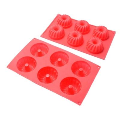 China Sustainable Kingforce Kitchenware Silicon Cupcake Muffin Mold Circle Shaped moldes de silicon for sale