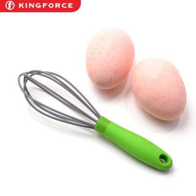 China KF630014S-3 Viable 6.5 Inch Stainless Steel Material Mini Silicone Egg Beater With TPR Handle for sale