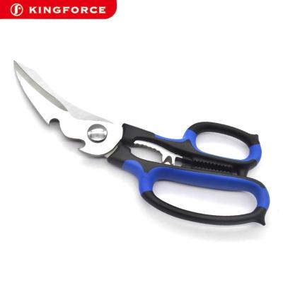 China Modern High Quality PP+TPR Stainless Steel Multifunctional Kitchen Scissors for sale