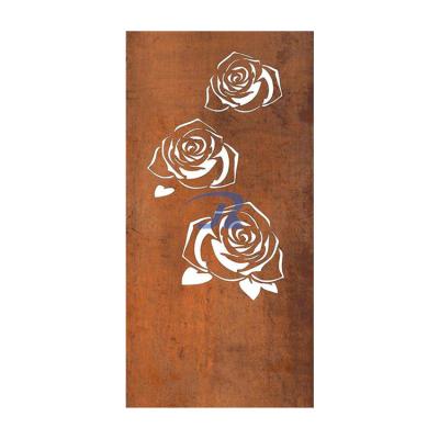 China Wholesale Container Plate Plant Flower Pot Garden Decoration Screen Wall Panels Facade Corten Steel Plate for sale