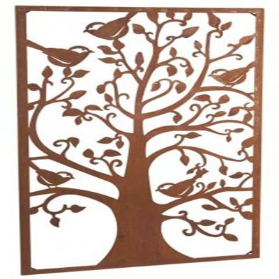 China China Factory Durable Laser Cut Corten Steel Metal Screen Sheet for sale