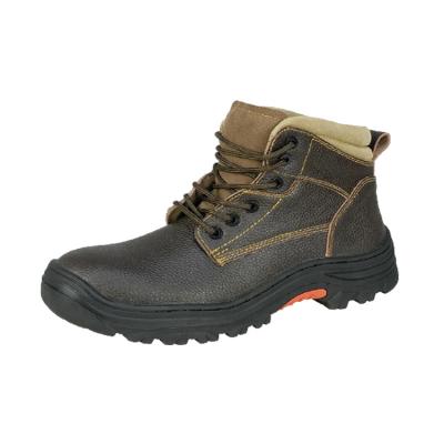 China Split Anti-skid Steel Cowhide Anti-Slip Steel Cowhide Anti-Skid Safety Shoes Water Proof Acid Resistance Cap Toe Anti-Stick Leather Top Safety Shoes for sale