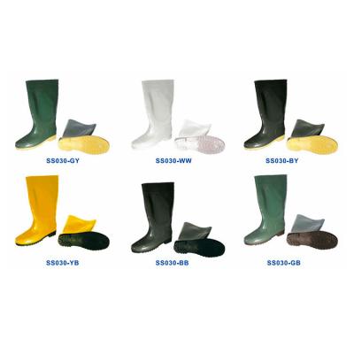 China Fashion Trend Customized Multicolor Yellow Rubber Boots Fashion Men's Farm Gum Boots Industrial Black Gloss Gum Boots Men for sale