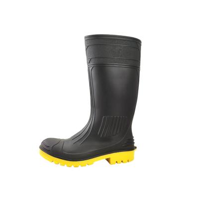 China Wholesale Cheap Steel Toe Work Safety Rubber Boots PVC Rain Boots Men Piercing Rubber Rain Boots Fashion Trend Boots Anti for sale