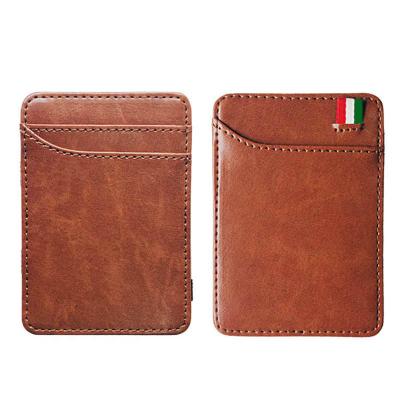 China Fashion New Fashion Small Leather Magic Wallet Men New Fashion Slim Wallet Cash Clip Man Holds For Money for sale