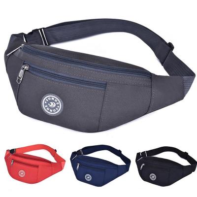 China PU Chest Waist Women Nylon Belt Men Shape Colorful Bum Bag Travel Purse Phone Pocket Hip Bag for sale