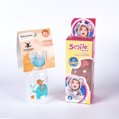 China Wholesale Food Grade 125ml BPA Free Baby Care Baby Care Bottle Feeding Product Customized Standard 3000 Colored Paper Box for sale