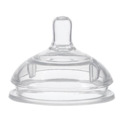 China Soft Variable Wide Mouth Free Flowing Nipple Free Large Silicon Anti-Colic BPA Nipple For Wholesale for sale