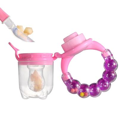 China BPA Free Silicon BPA Free Colorful PP Free Nipple Fruit Conductive With Baby Bell For Baby for sale