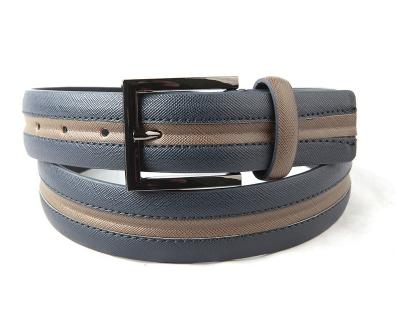 China Comfortable Wholesale Simple Men's Fashion Simple Belt Mix Band Pin Buckle Belt PU Leather Belt for sale