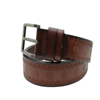 China Wholesale Fashion.Casual.Business Brown PU Leather Belt Pin Buckle Business Belt PU Silk Soft Outdoor Material Male Belt for sale