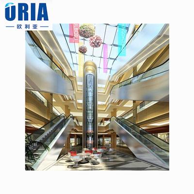 China 3D Model Design Glass Elevator  0.5-2.5m/s 400-1600kg Sightseeing for sale