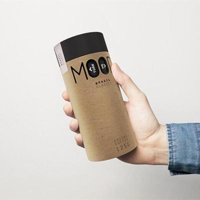 China Custom Paper Cardboard Coffee Paper Tube Recyclable Certificated Packaging Cylinder for sale