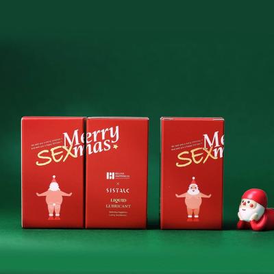 China Customs Logo Red Color Christmas Biodegradable Food Packaging Suppliers Gift Disposable Paper Box for sale