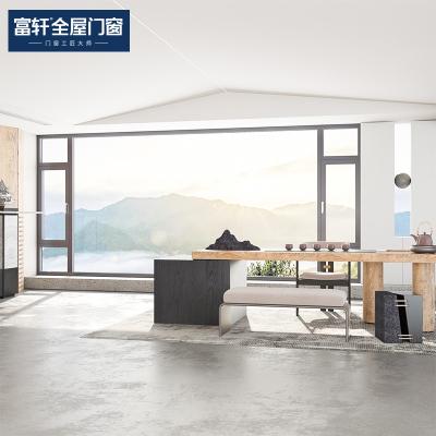 China Waterproof/Soundrpoof/Heat Proof Fuson Design America Style New Aluminum Thermal Break Single And Double Hung Vertical Slippery Windows for sale