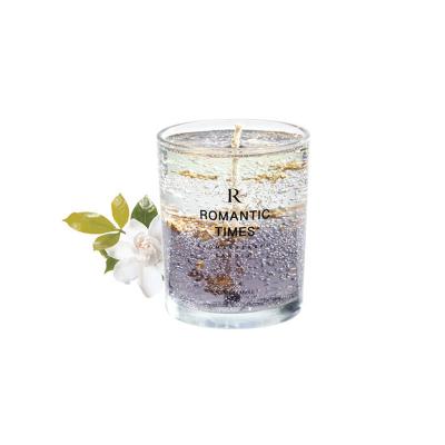 China Wedding Birthday Party Gift Christmas Dried Flowers Tea Scented Candles Freeze Wax Candle for sale