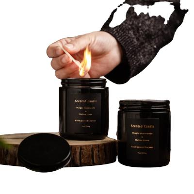 China Wedding Birthday Party Gift Christmas Campfire Scented Candles Set Gift Scent Massage Candle Branded Scented Candles for sale