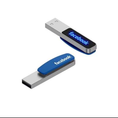 China 2021 New Custom Logo USB LED Clip 32G 64G 128G Usb 3.0 Pendrive 3D Flash Drive Memory Stick Home USE+Office+Travel Model 32G 64G 128G for sale