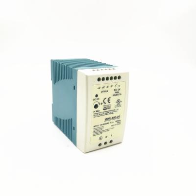 China New Innovative Machinery 100W 24V 4A Product 110V/220v DC 24v din rail switching mode power supply for sale