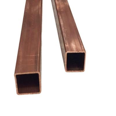 China Hot Sale Supplier 99.99 Square Copper Tube Awareness Wear Resistant Refrigerator Air Condition Or Wear Resistant Copper Tube for sale