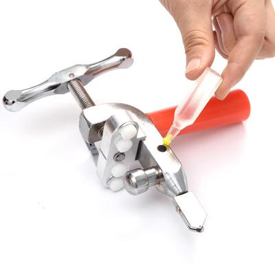 China Professional 2-In-1 Glass Cutter Sliding Glass Tile Cutter Glass Cutter Easy Thick Cutting Tool with Handle for Floor Home Decoration for sale