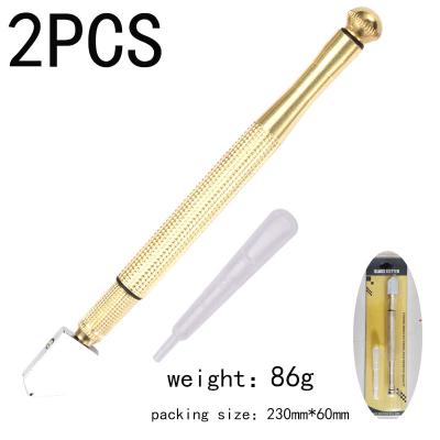 China 2pcs Cut Glass Glazier Made In China High Quality Glass Cutting Tip Wheel Large Cutter With Tungsten Carbide Scribing Wheel Tip for sale