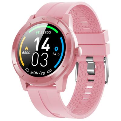 China High End GPS Navigation GPS Tracker Smartwatches Fitness IP68 Sleep Monitor Pink Waterproof Around Smart Watch for sale